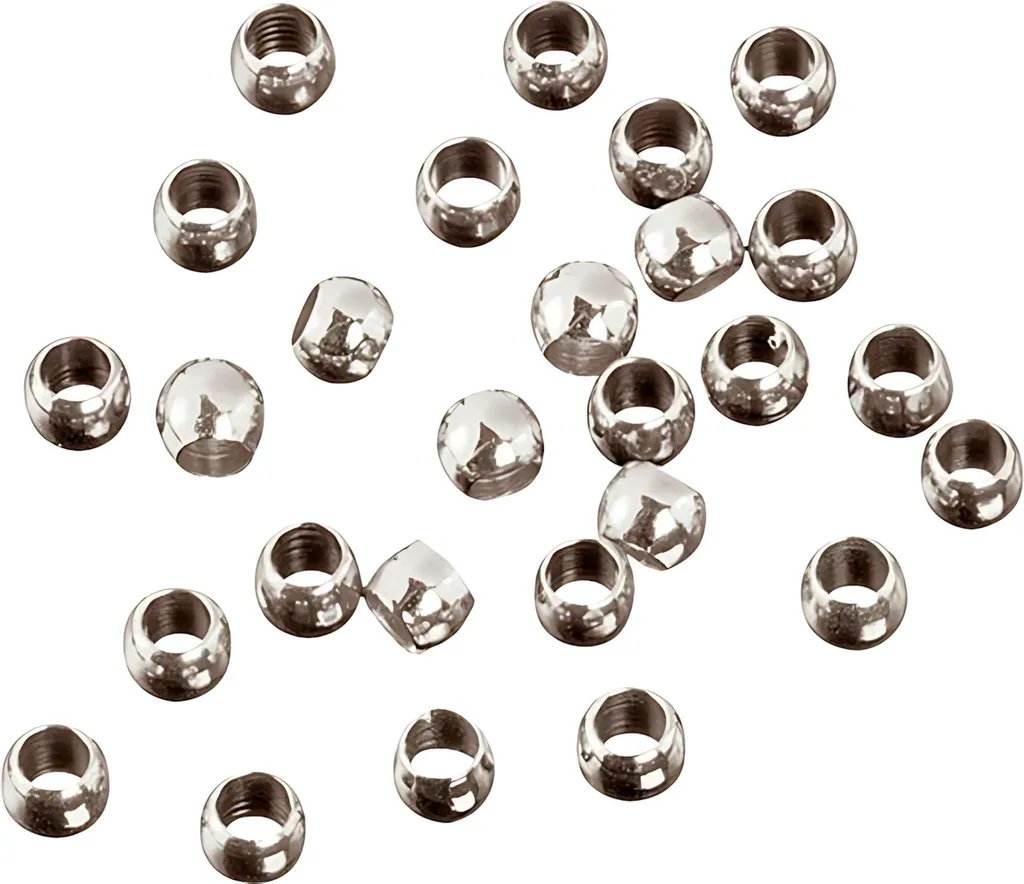 Knorr Prandell 212230875 Perles à écraser platinées Ø 2 mm DIY