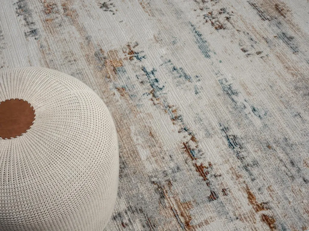 Tapis Esme 1 gris clair 140x200 cm - Solution sol froid et bruyant