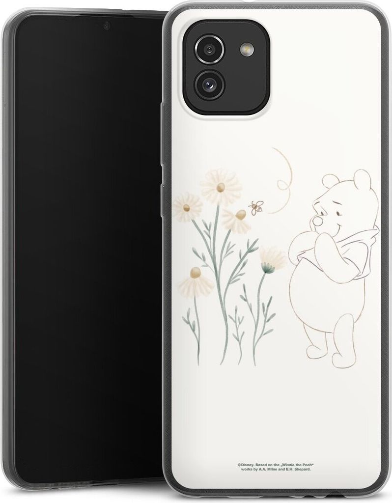 DeinDesign Slim Hülle für Samsung Galaxy A03 Silikon Case Ultra Dünn Handyhülle Biene Disney Winnie Puuh