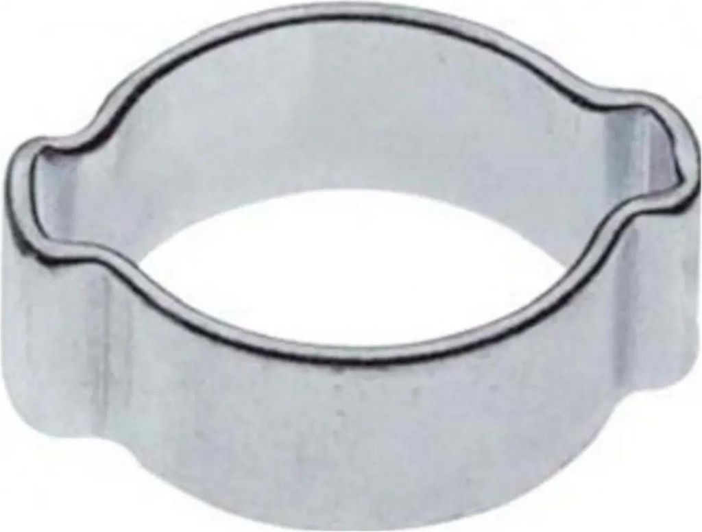 2 Ohr-Schlauchklemme 7mm, verzinkt, 100 Stück