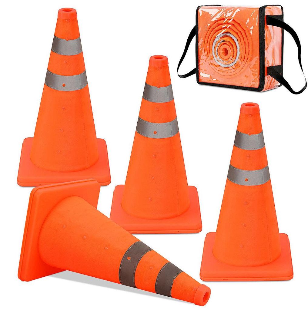Ikodm Cônes de signalisation Cônes d'avertissement Pliables Image du produit 