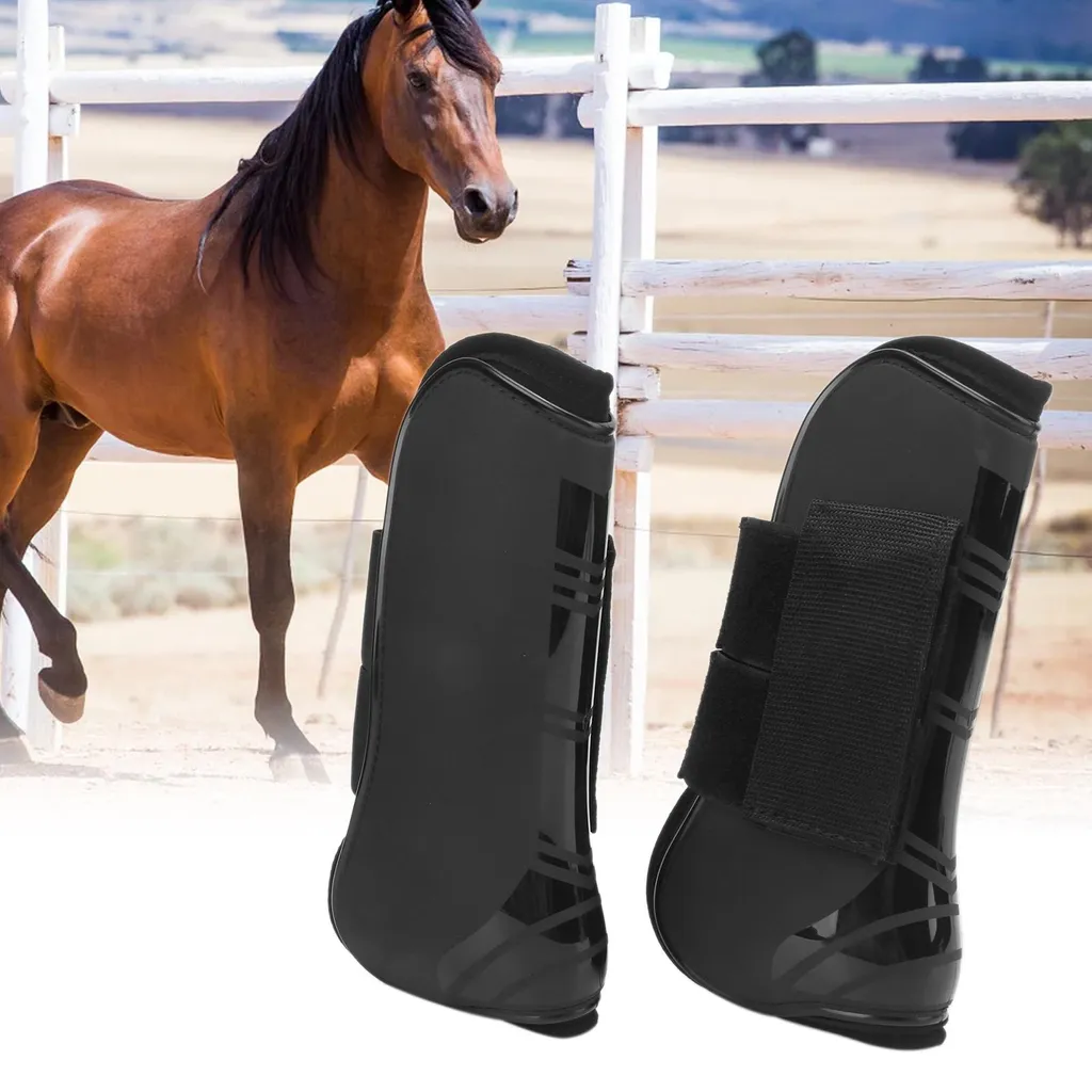 Guêtres cheval légères et réglables taille M pack de 4 protections