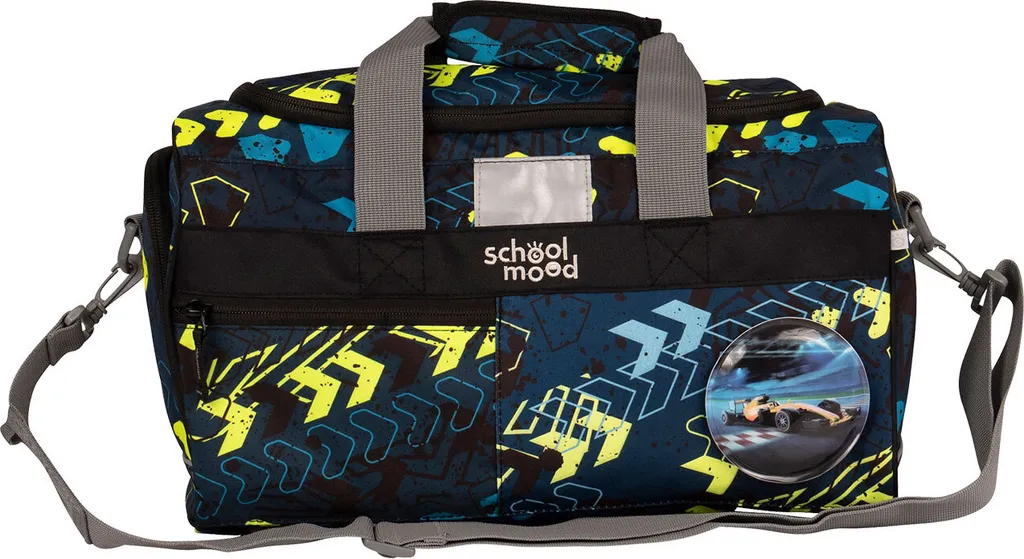 Grand Sac de Sport Scolaire School-Mood Elias Bleu pour Natation et Foot