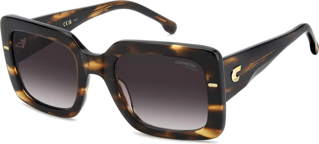 Carrera 3085/S Lunettes de soleil en acétate corne et verres roses