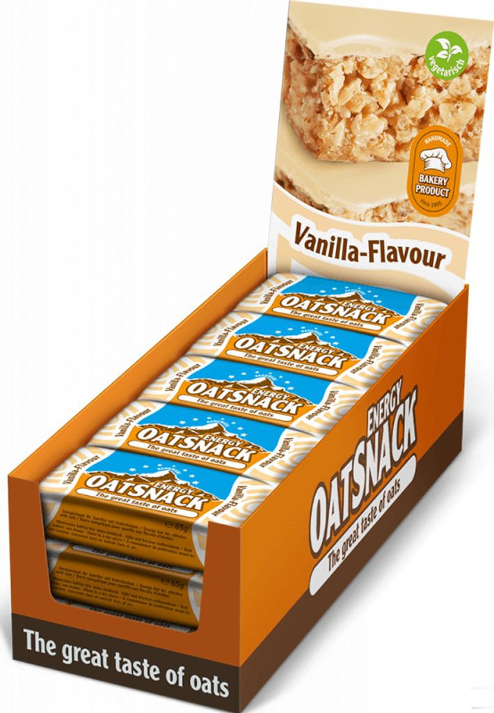 Energy OatSnack Energy OatSnack Bar (15x65g) Vanilla - Produktbild 