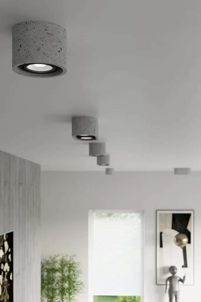 Sollux BASIC 2 Lampada Soffitto Cemento 2xGU10 - Stile Loft Urban - 12