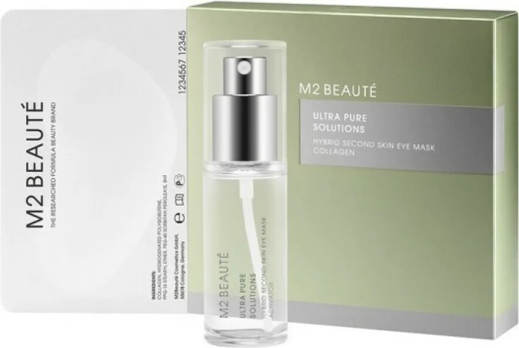 Set, M2 Beaute, Ultra Pure Solutions, Collagen, Moisturizing, Eye Cream Mask, 7 pcs
