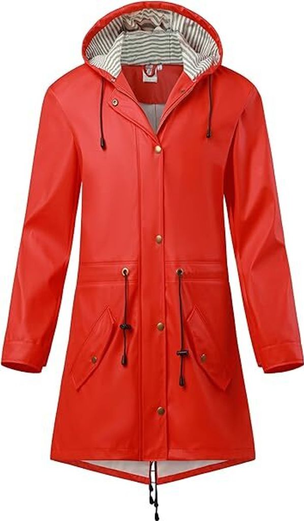 SWAMPLAND giacca da pioggia da donna rossa XS Immagine del prodotto 