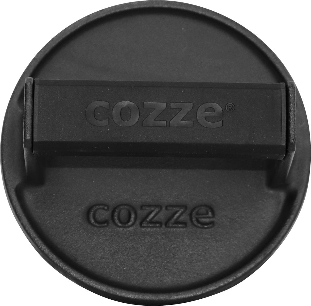 Cozze Burgerpresse, mit Antihaft-Beschichtung, Ø 16 cm, Höhe 8 cm, Gusseisen, schwarz