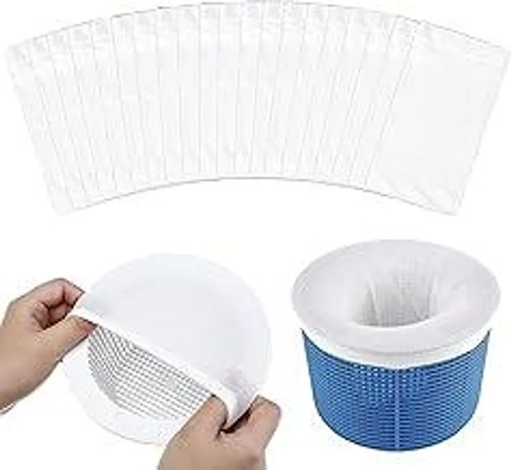 20 pezzi Calzini skimmer per piscina Calzini filtranti Calzini filtro a rete Calzini per piscina Calzini Reti skimmer Per filtraggio fine Accessori per filtri Calzino skimmer Calzino per cestello filtro Cestello skimmer Piscina Riutilizzabile
