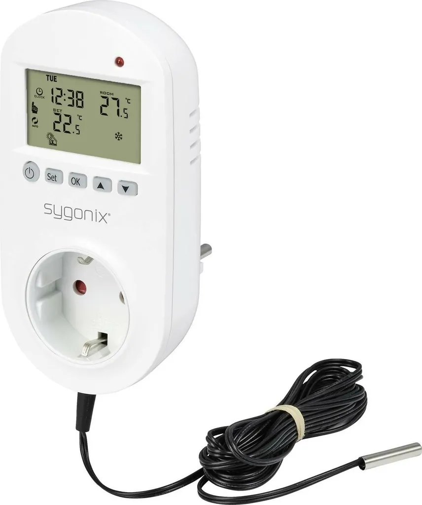 Thermostat universel Sygonix SY-5372566 avec prise intermédiaire programmable