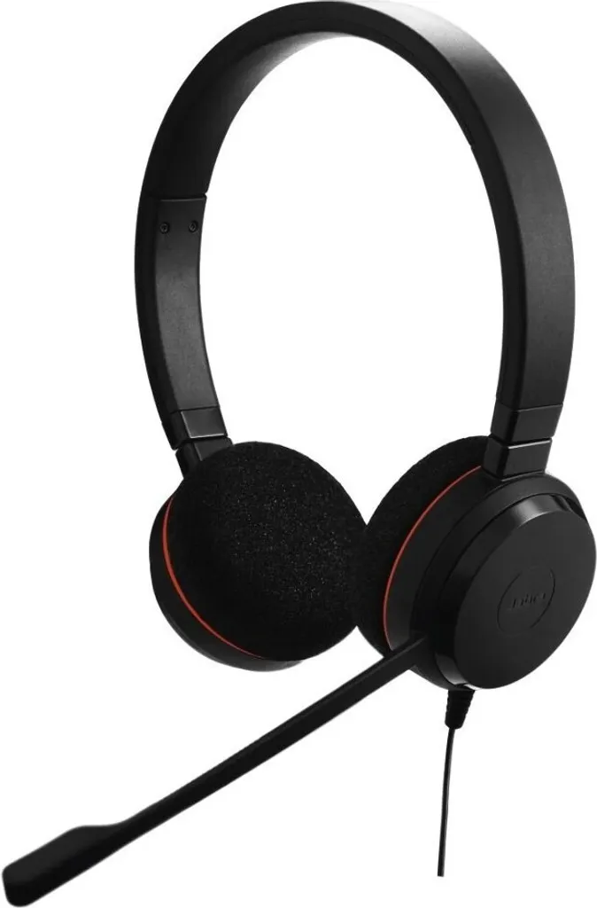 Casque filaire USB Jabra Evolve 20 UC stéréo pour bureau et télétravail