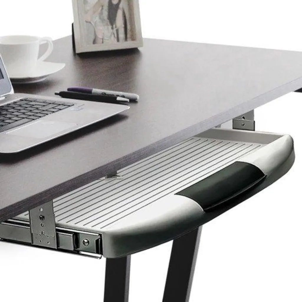 Tiroirs gris pour dessous de bureau - Lot de 1 plateau coulissant avec bac