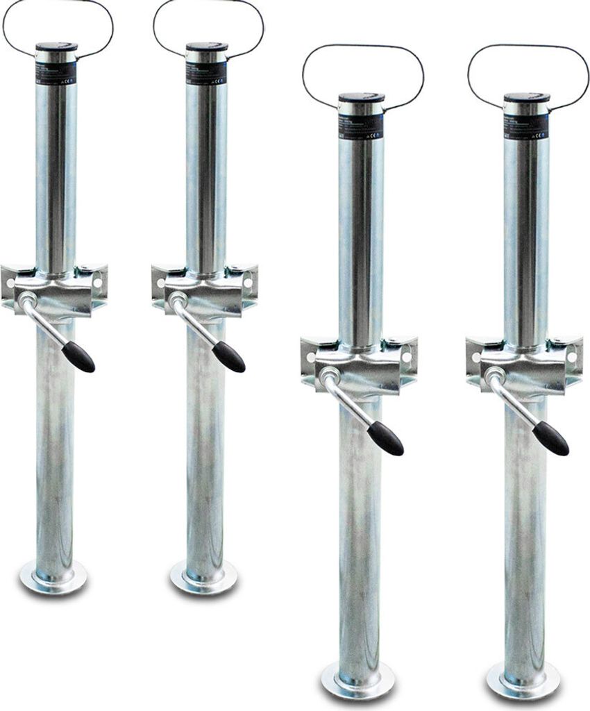 BITUXX Stützrad Für Anhänger - Höhenverstellbar Bis 900kg Mit Kurbel & Hartgummira