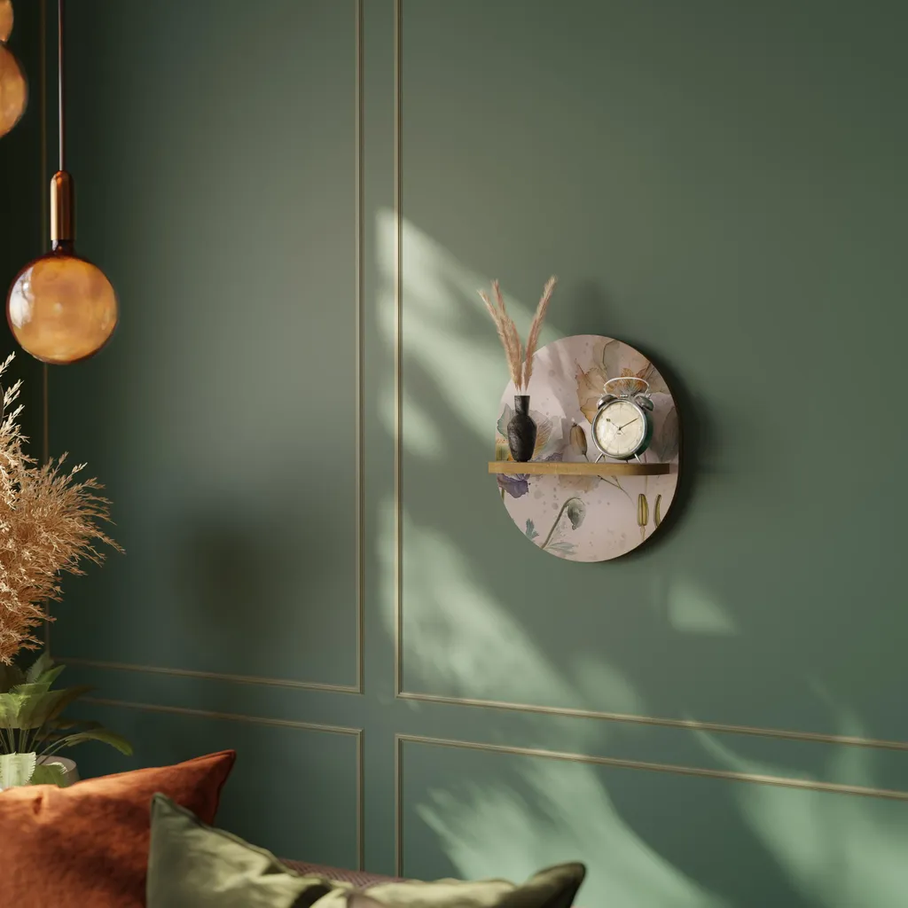 Étagère ovale SOFTEN POPPY pour plantes et déco - Gain de place intérieur - 4