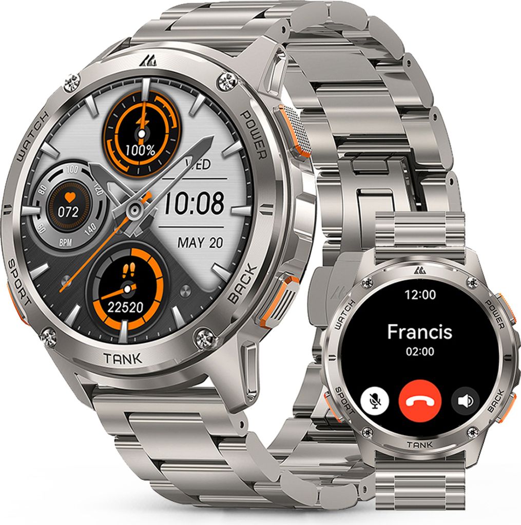 KOSPET TANK T3 Smartwatch Herren 60 Tage Extra Lange Produktbild 