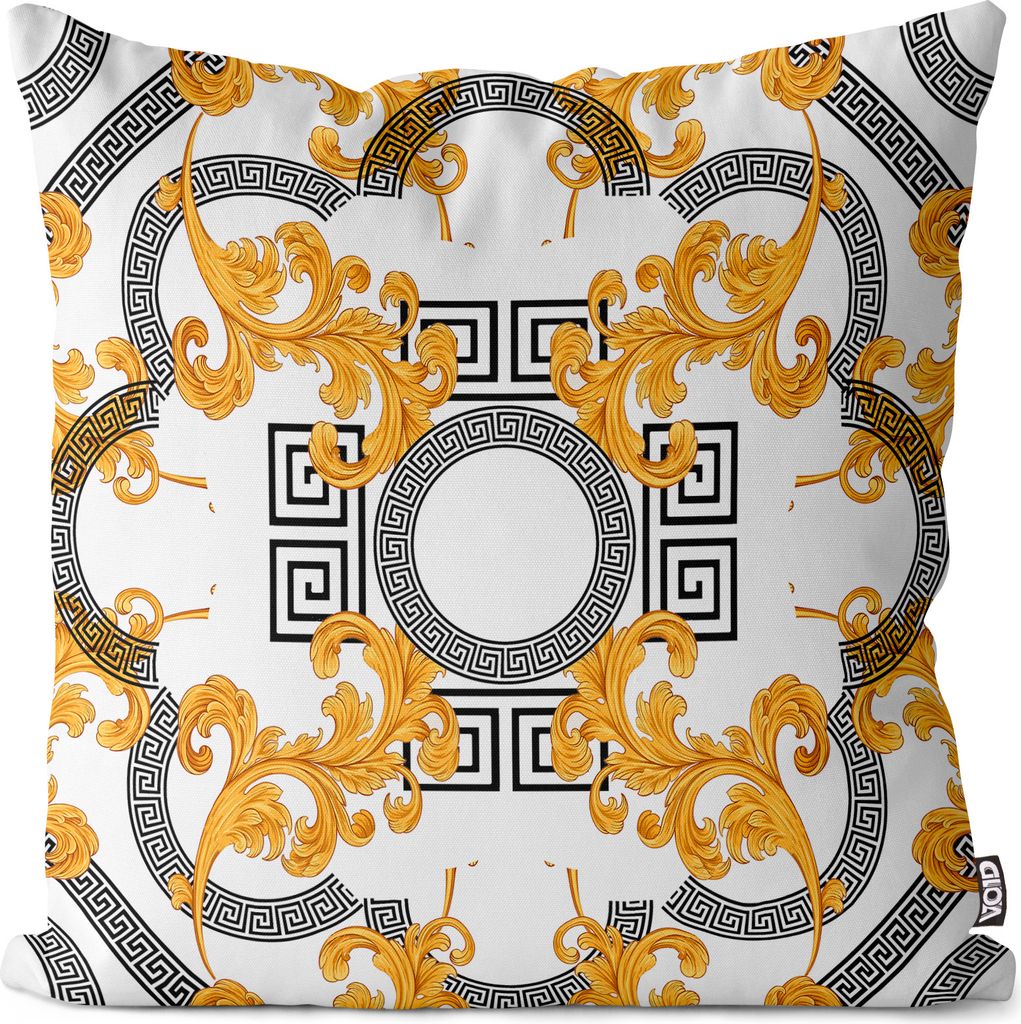 VOID Pflanzen Barock Elemente Weiss Kissenbezug Kissenhülle sofa couch wohnzimmer dekoration wasserfest Outdoor Garten Kissen bezug deko