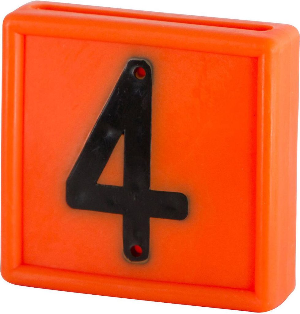 Kerbl Nummernblock, 1-stellig 10er Pack orange orange Produktbild 