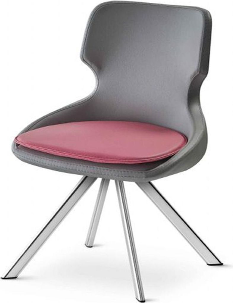 Bürostuhl Modern Schwarz Bordeaux Arbeitszimmer Flur Diele Foyer Büro