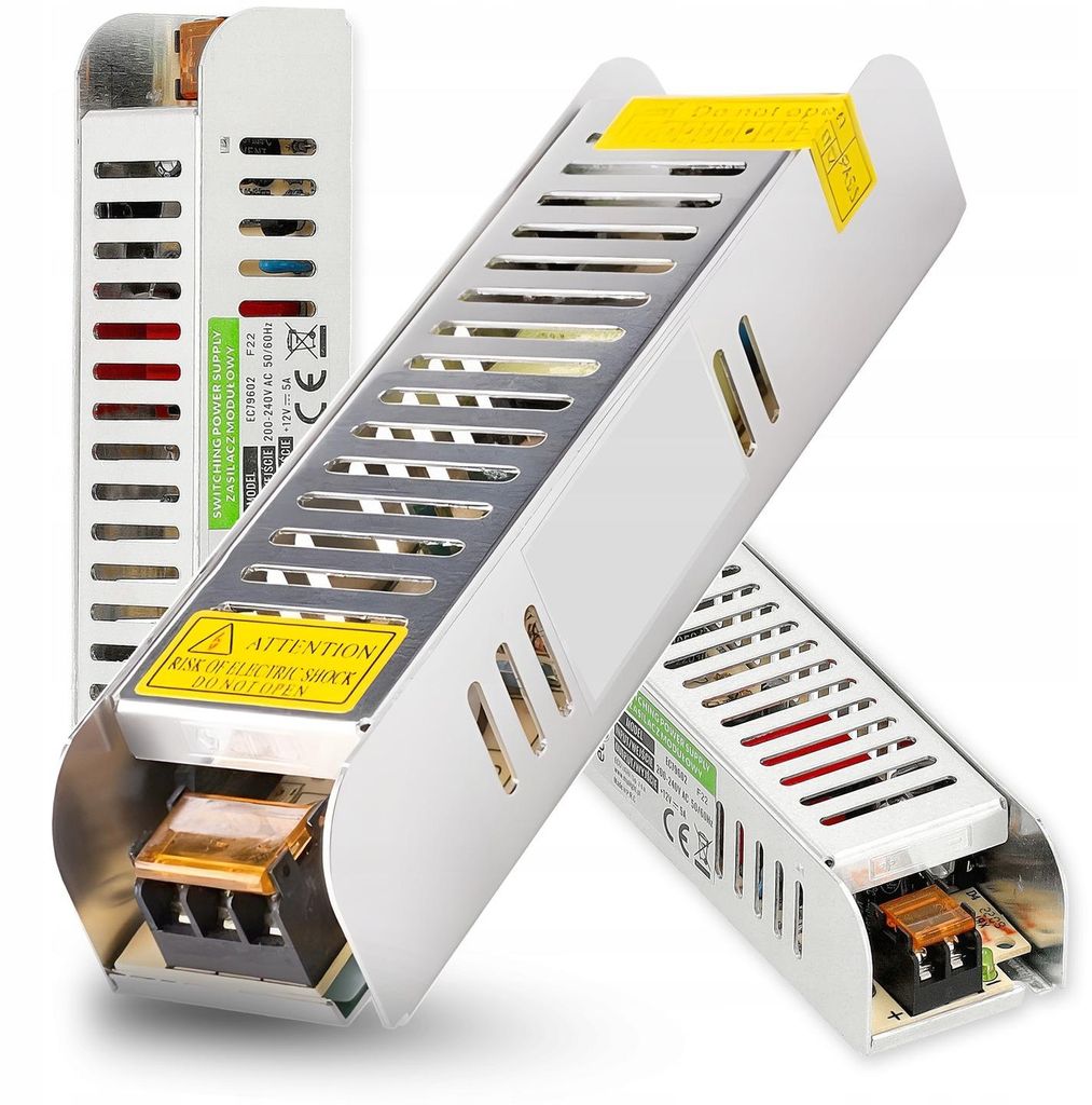 Modulares, schlankes Netzteil, Gleichstrom, 60W, 5A, IP20, Produktbild 