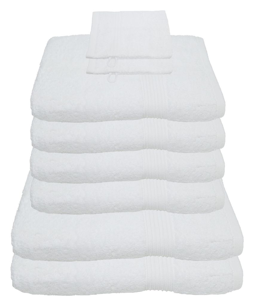 Julie Julsen Handtuch Set Weiss,Set:8 tlg. 2 Bade- 4 Produktbild 