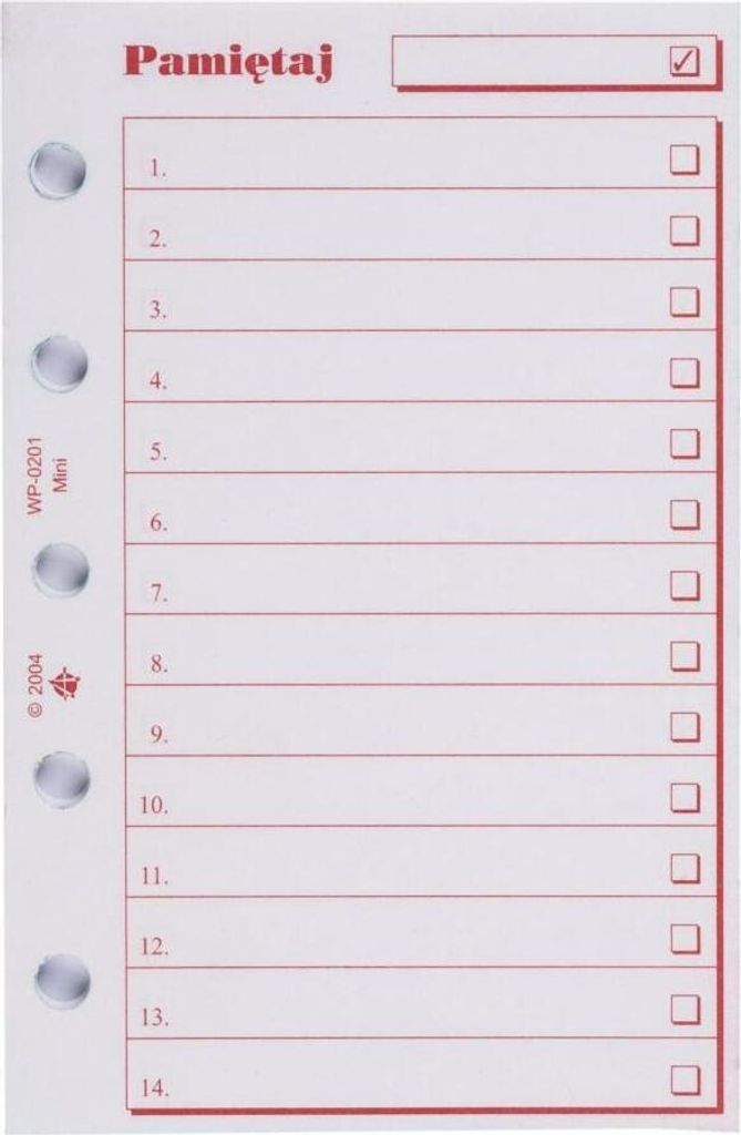 Wkład do organizera M Pamiętaj ANTRA