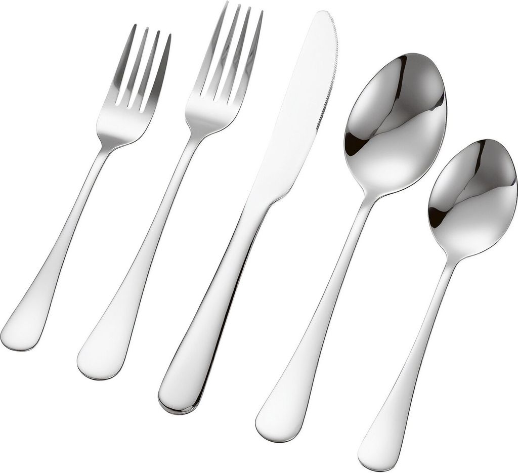 30-tlg. Besteckset Besteck Essbesteck Messer Gabel Löffel 6 Personen