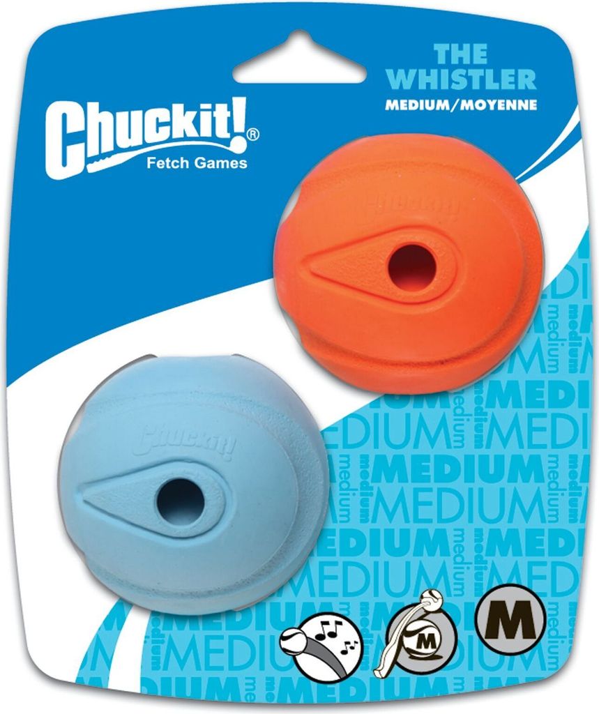 Chuckit! 20220, Hund, Kugellager, Blau, Orange, Gummi, Abholen, 6,35 cm