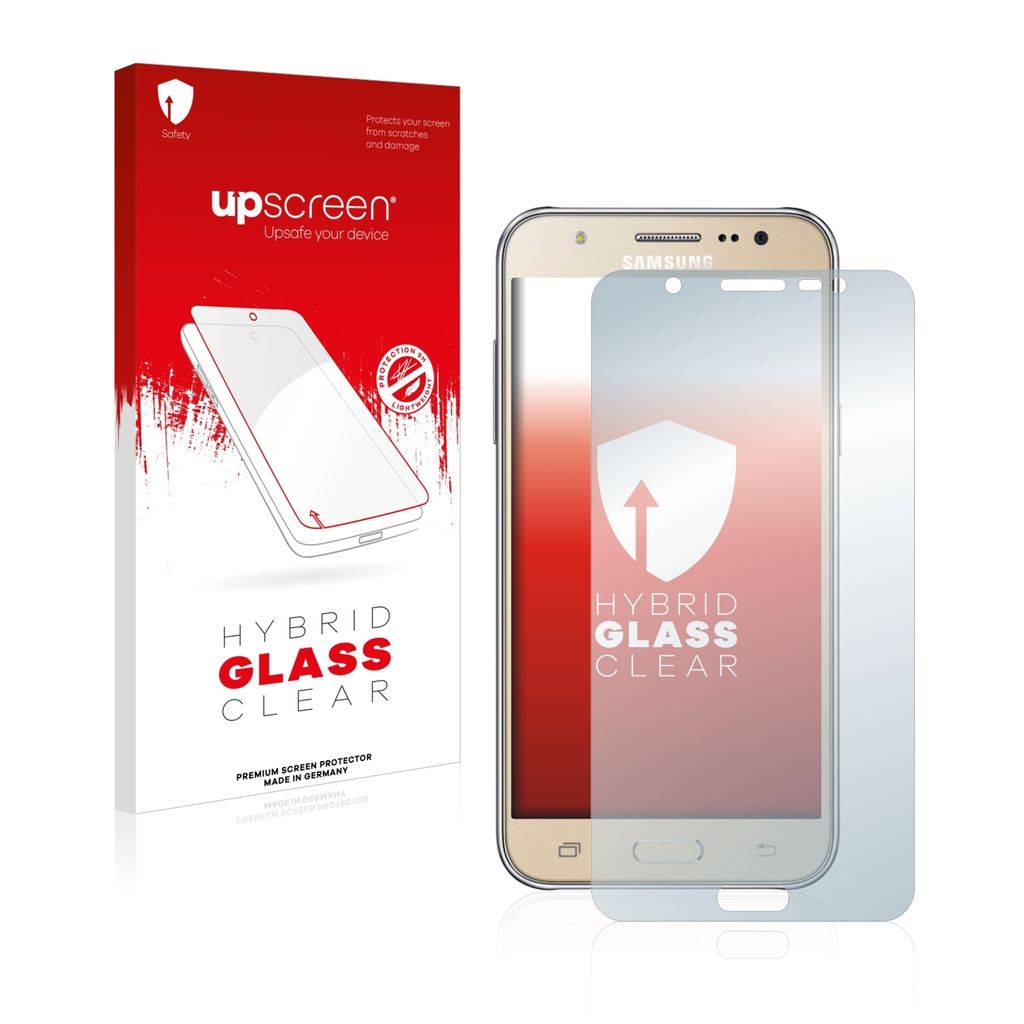 upscreen Schutzglas für Samsung Galaxy J7 2016 Schutzfolie Panzer Folie Glas Display Schutz klar