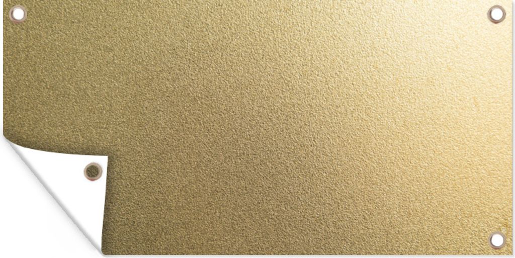 MuchoWow 60x30 cm Outdoor-Poster Gartendeko Sichtschutz Garten Poster für den Garten Metall - Golddruck