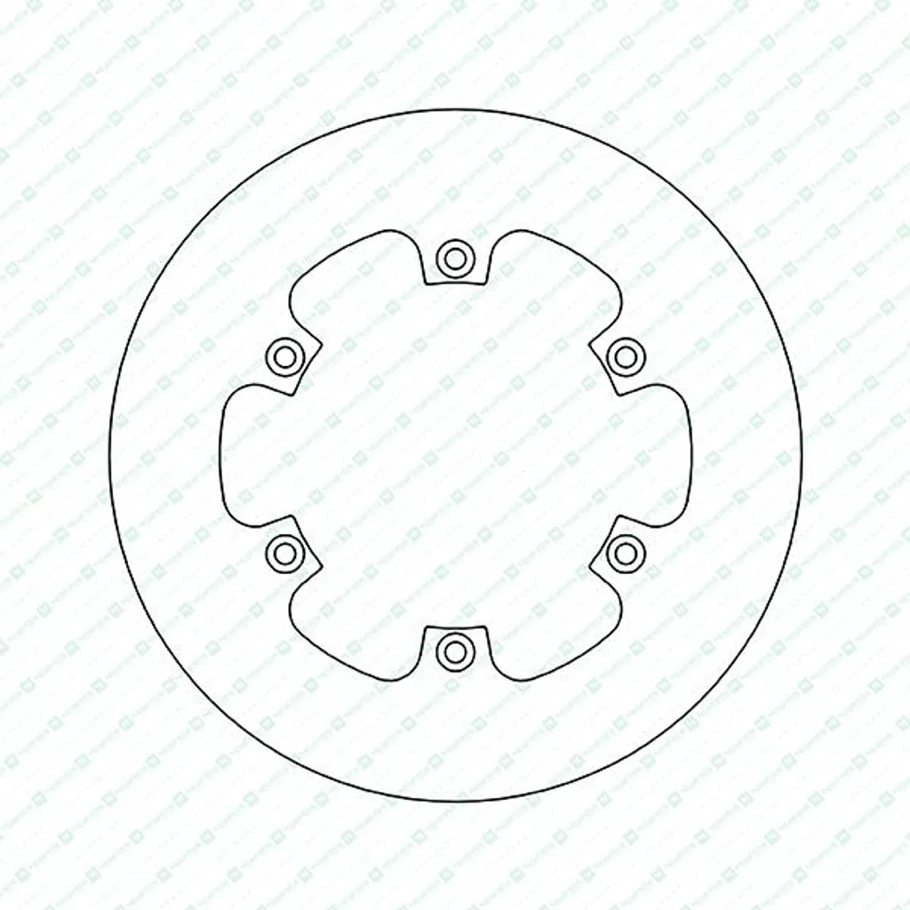 Disque de frein arrière rigide 220x110 mm pour système de freinage