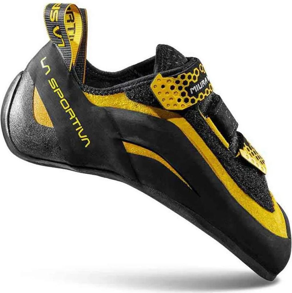 Miura VS, Climbing, Man, Shoes, Climbing Shoe, K00Y00 Black/Yellow, 39 - La Sportiva