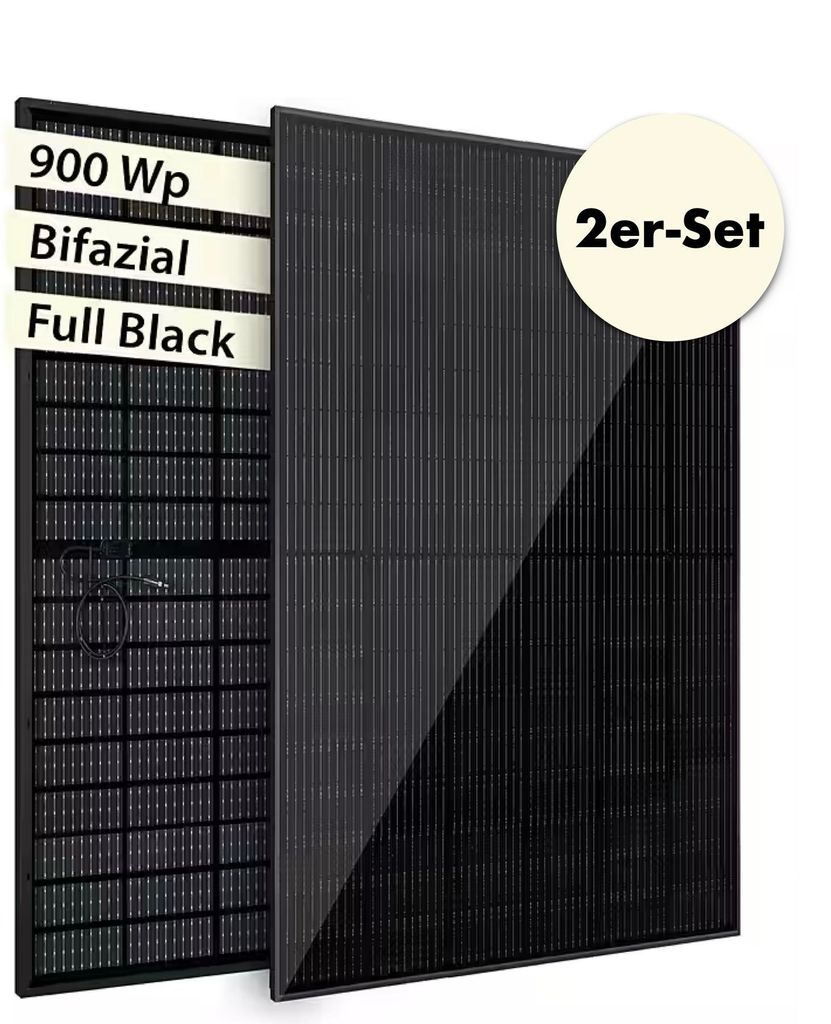 VALE leistungsstarkes Solarmodul Set, 2 x bifaziale Produktbild 