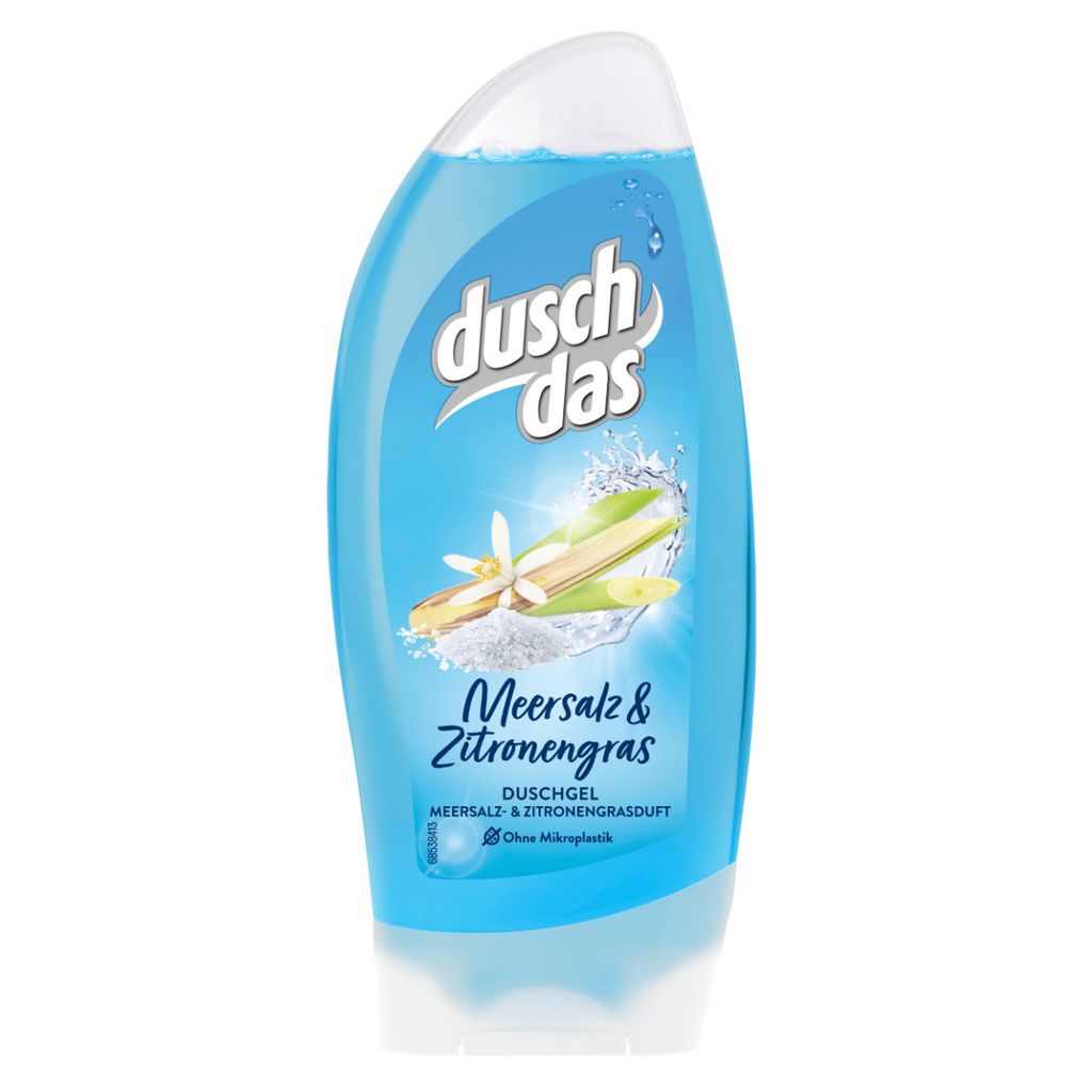 Duschdas Duschgel Meersalz und Zitronengras ohne Microplastik 250 ml