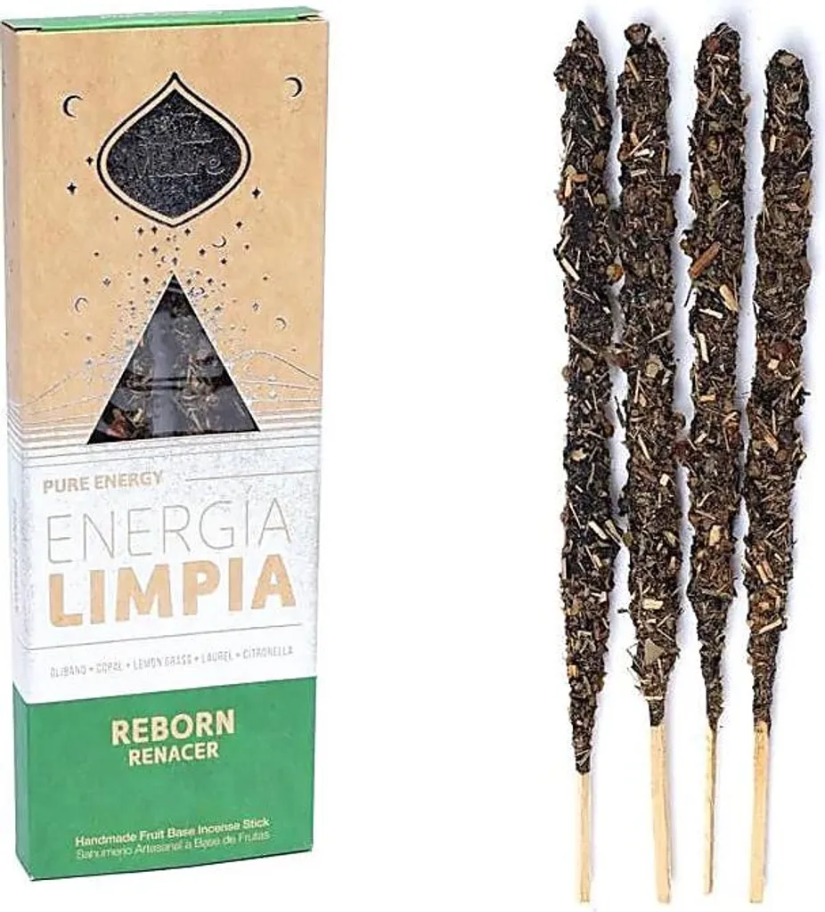 Bâtonnets Encens Sagrada Madre Pure Energy Reborn Bio 2 Pièces 22g
