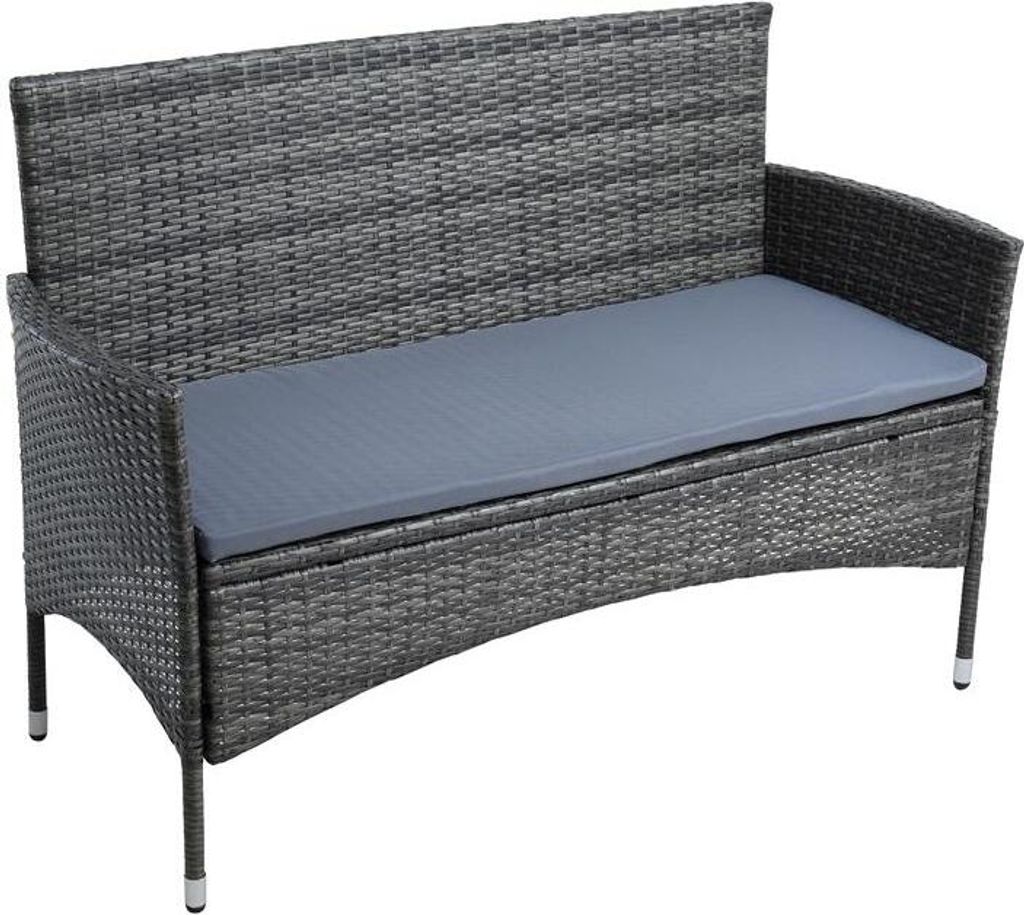 Gartenbank Rattan Gartenmöbel 2-Sitzer Rattanmöbel Sitzbank Produktbild 