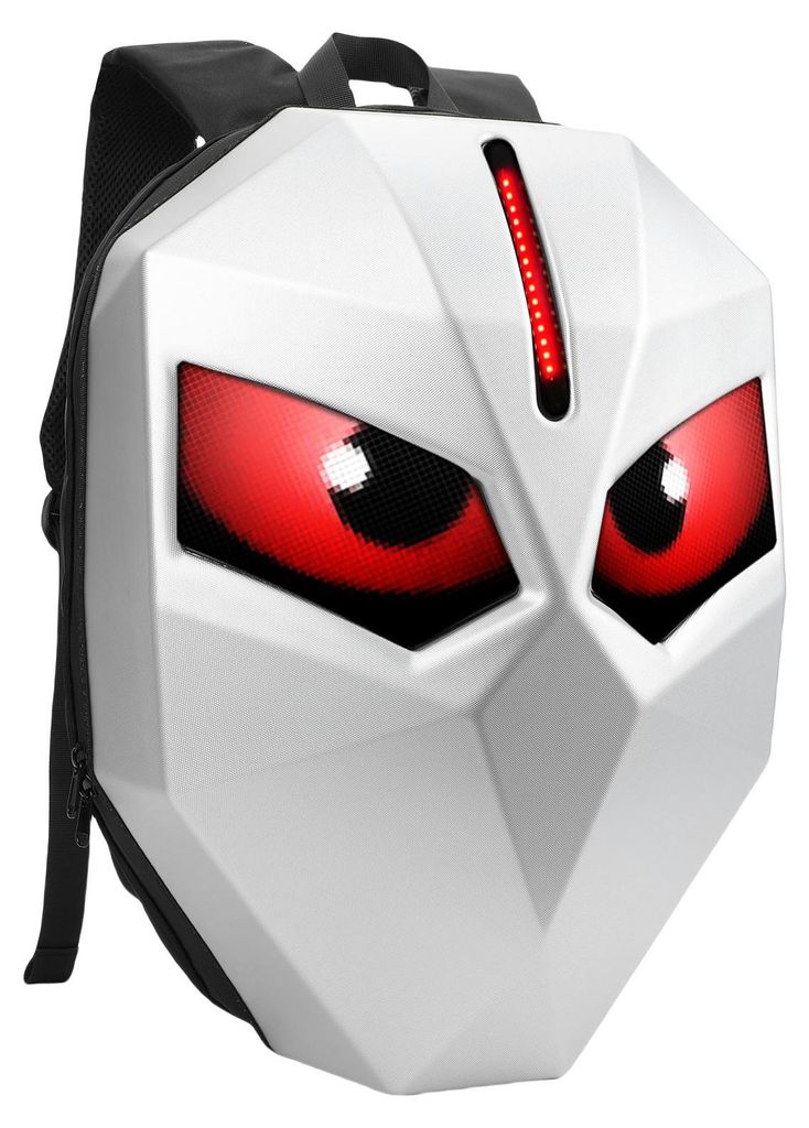 LED-Motorradrucksack mit programmierbarem Display (60 x 32 Pixel), farbiges Display, individuell anpassbar, wasserdicht, Hartschalen-Motorradrucksa...