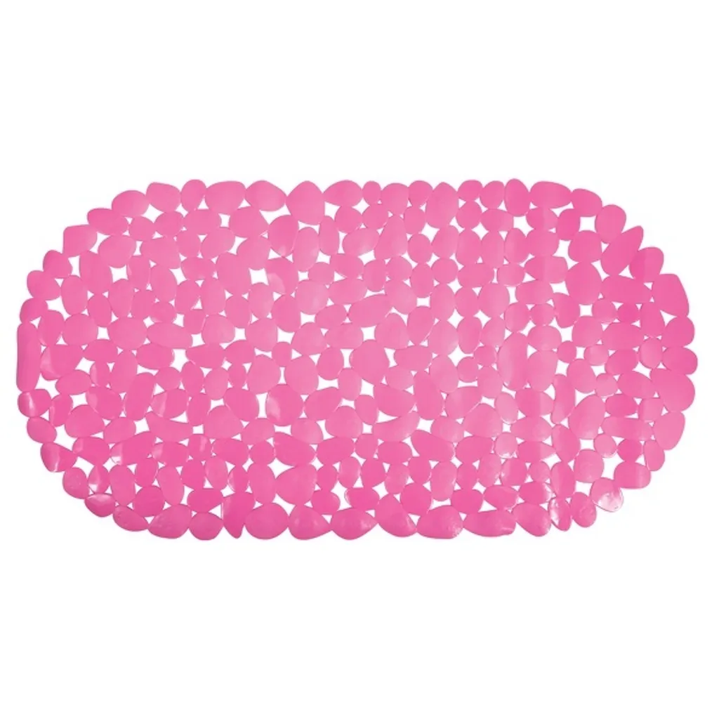 MSV Tappeto Doccia Antiscivolo Pebble Pink 35x68 cm per Vasca Sicura