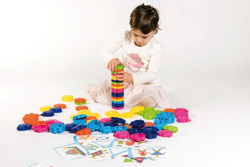 Blocs de construction hexagonaux clipsables, kit de 96 pièces robustes