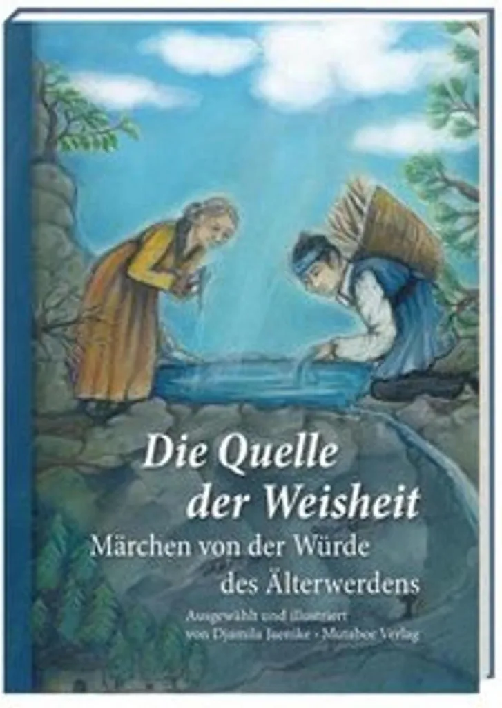 Fontaine de jardin Die Quelle der Weisheit en pierre naturelle grise 80cm