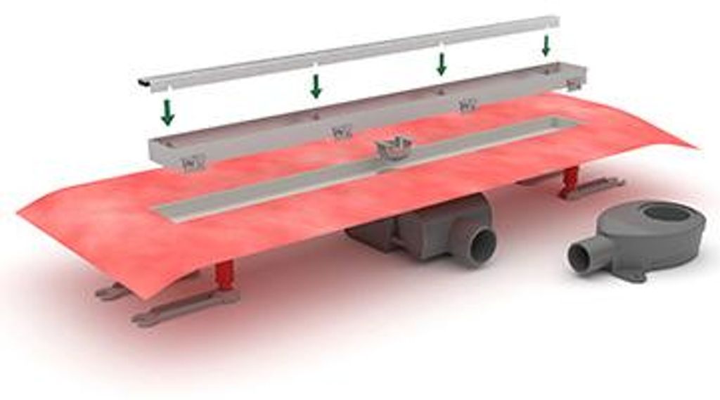 VIGOUR Individual Duschrinne 3.0 900mm Edelstahl mit höhenverstellbaren Füßen