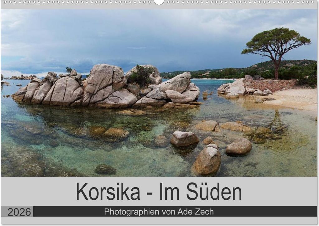 Korsika - Im Süden (Wandkalender 2026 DIN A2 quer), CALVENDO Monatskalender