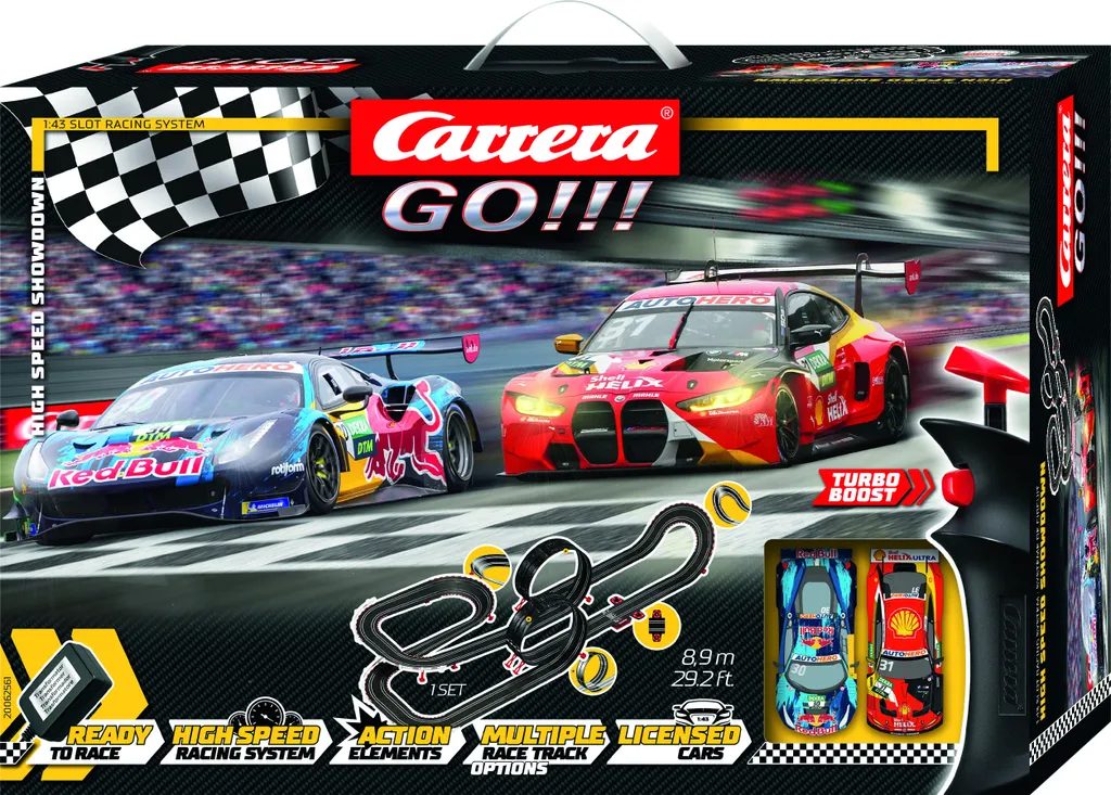 Circuit de Voiture Électrique Carrera DTM High Speed Showdown pour Enfant