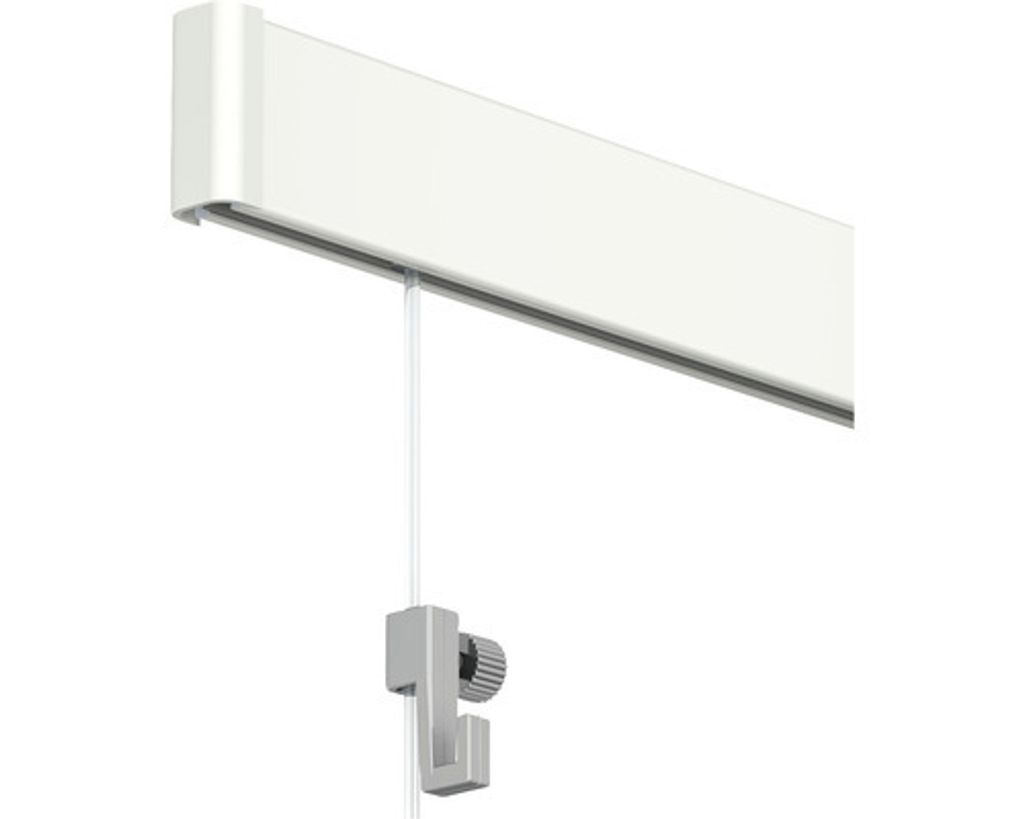 Bilderschiene All-In-One Click Rail 6 m weiß Primer Produktbild 