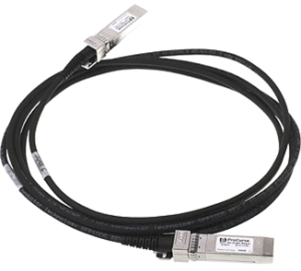 Hewlett Packard Enterprise SFP+ 10m, SFP+, SFP+, Männlich/männlich, Schwarz, Polyvinyl chloride (PVC)