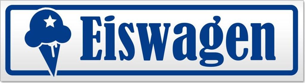Eiswagen Magnetschild Schild magnetisch