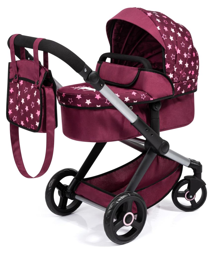 Carrozzina Xeo combi bordeaux stars Immagine del prodotto 