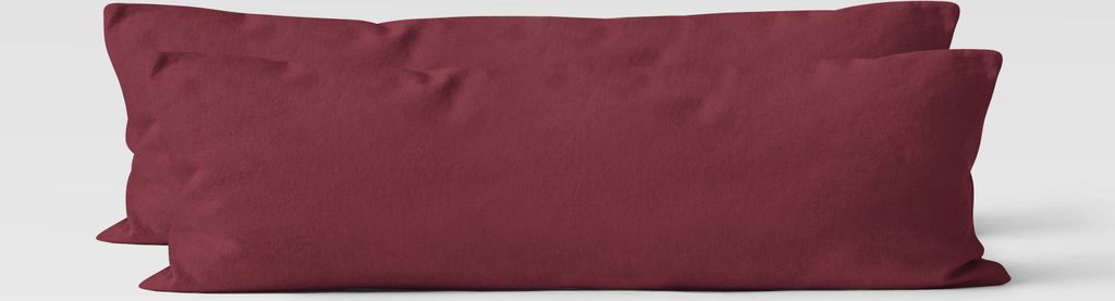 2er Set Renforcé UNI Kissenhüllen 40x145 cm Produktbild 