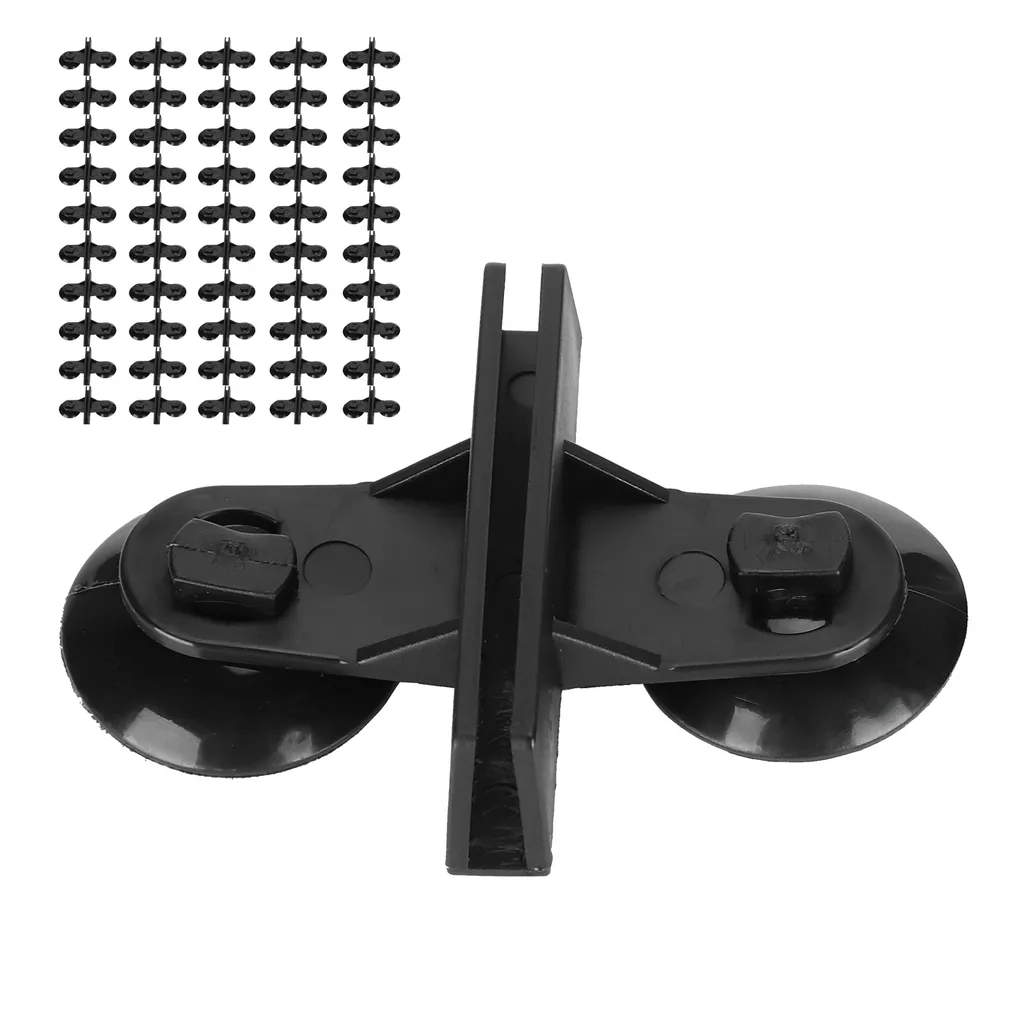50 Ventouses Noires pour Séparateur d'Aquarium - Fixation Plaque Isolatrice