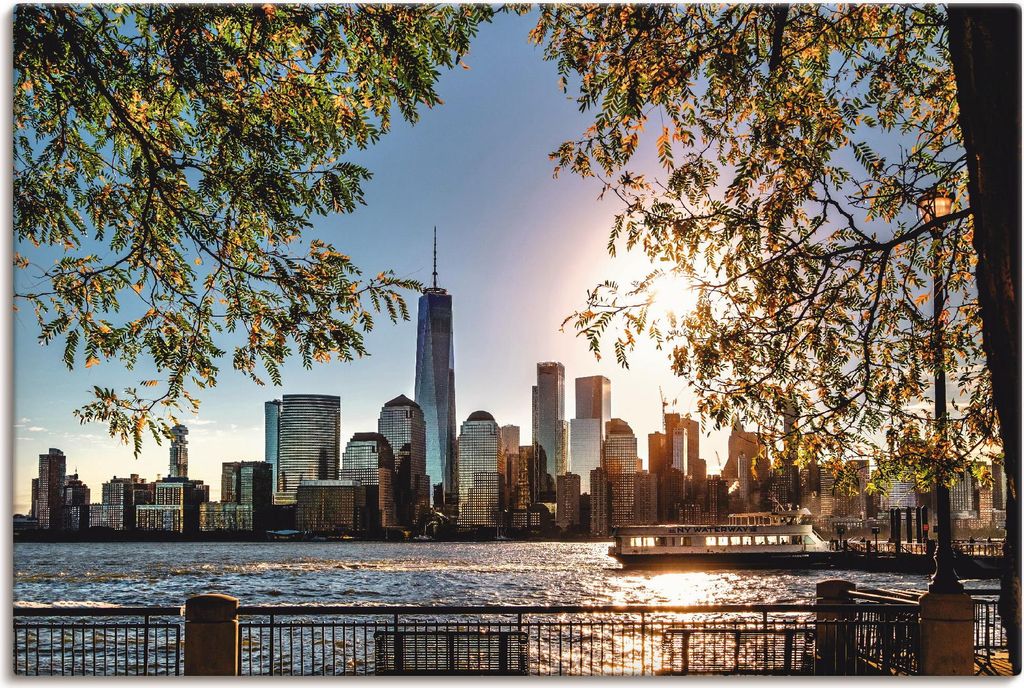 ARTland Leinwandbild Sonnenaufgang über New York Größe: 60x40 cm